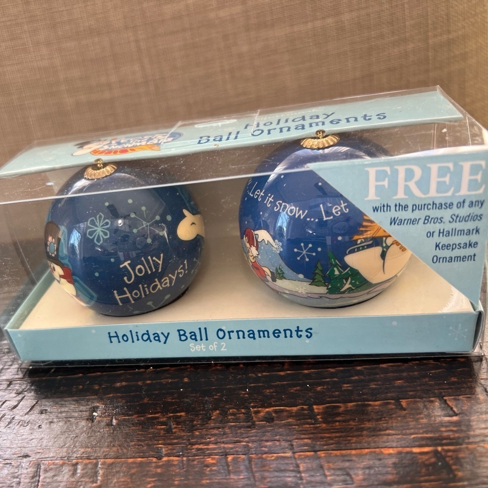 2006 Hallmark Frosty The Snowman Holiday Ball Ornaments Set of 2